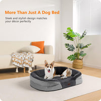 Orthopedic Waterproof Medium Dog Bed Sofa, Gel Memory Foam, 36" – Essentials for Dogs - Dark Grey / Medium(36 x 25.5 x 6 inch) - image 2