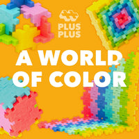 PLUS 240 Piece Glow in the Dark Mix, Mini Waffle Blocks - Tropical Mix Play Tube - image 4