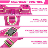 WINSEE Service Dog in Training Mesh Harness with 10 Removale Pet - Small / Pink - image 2