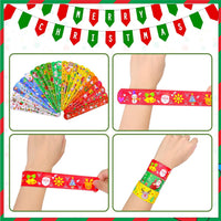 MGparty 72PCS Halloween Slap Bracelets 24 Halloween Theme Designs - Christmas - image 4