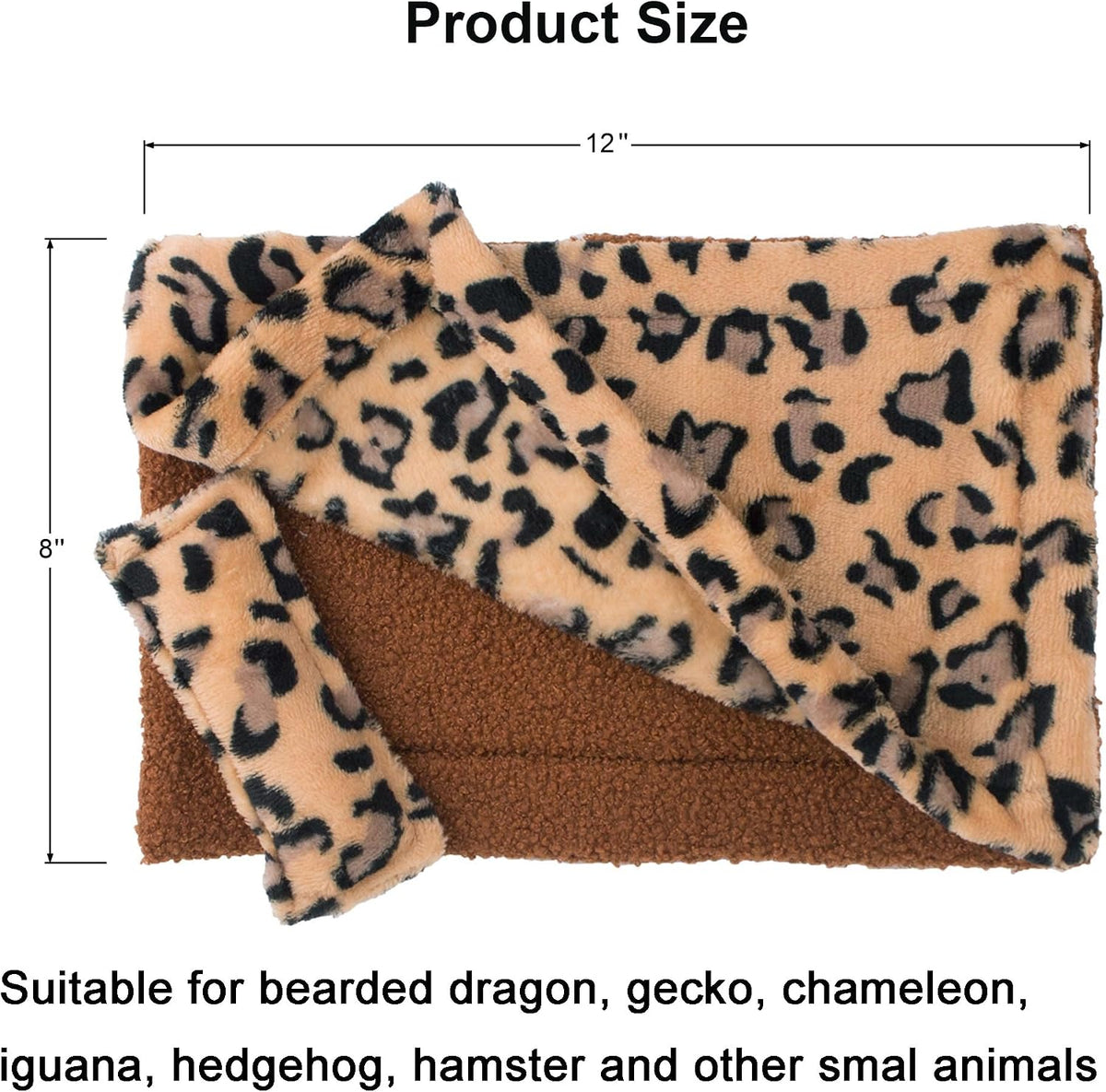 Bearded Dragon Bed Blanket Pillow Set, Soft Lizard Sleeping Bag – Daily Care for Reptiles And Amphibians - image 4