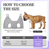 PatiencET Dog Grooming Hammock Kit – Essentials for Dogs - Gray / S (17 LB Max) - image 3