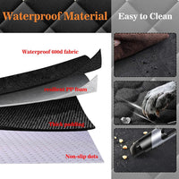 Dog Car Seat Cover Back Seat, Waterproof Nonslip Seat Protector - Black C - image 3