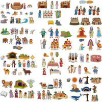Windkream felt story pieces with fairy tale characters, animals and scene cutouts for flannel board - view 2