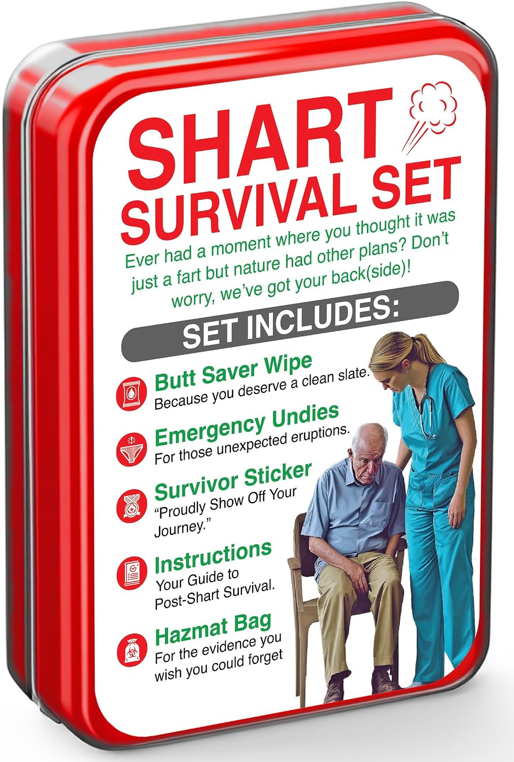 Funny Survival Set Gag Gift with Underwear