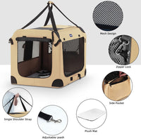 Portable Collapsible Dog Crate - Beige / 32.0"L x 23.0"W x 23.0"H - image 3