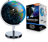 USA Toyz Illuminated World Globe with Stand - 9" Diameter