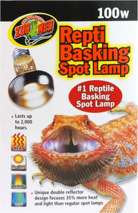 Zoo Med Repti Basking Spot Lamp Replacement Bulb 100 Watts Pack of 3 – Essentials for Reptiles And Amphibians