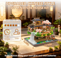 OZJAY Warm Christmas Lodge miniature house kit for adults with LED lights - view 35