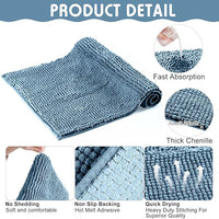 Amylove 4 Pcs Guinea Pig Cage Liner Guinea Pig Bedding Washable Fleece Pee Pads Reusable Small Animals Training Mat Small Animal Sleeping Bed for Bunny Hamster(Blue,16 x 24 Inch)