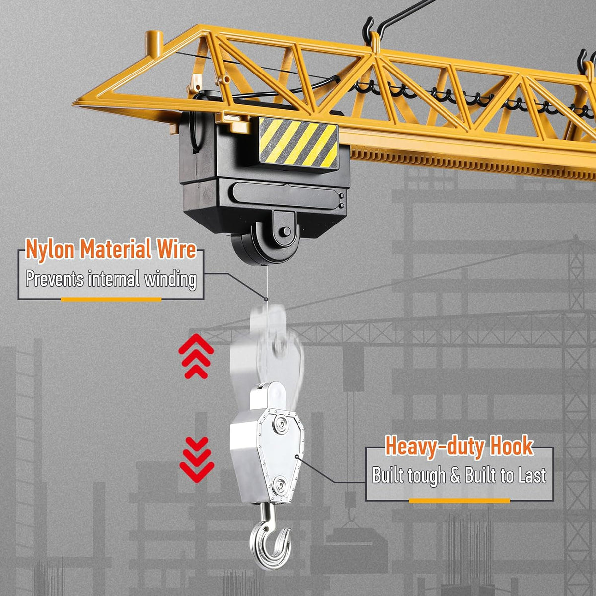 Mini Tudou Remote Control Tower Crane Toy 50in 6 Channel – Fun for Kids & Family - image 4