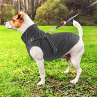 Dog Raincoat Waterproof Dog Hoodie Reflective Dog Raincoat Hooded - XXL / Black - image 3