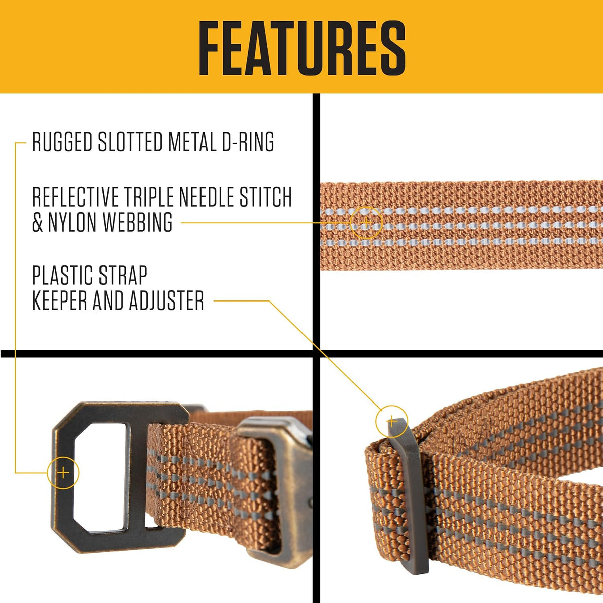 Carhartt Nylon Dog Collar Hunter Orange L – Essentials for Dogs - Shaded Spruce / Medium 12-18"(L) X 3/4"(W) - image 2