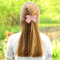 Motique Accessories 4 inch dusty rose grosgrain hair bow for girls on a metal alligator clip - view 31