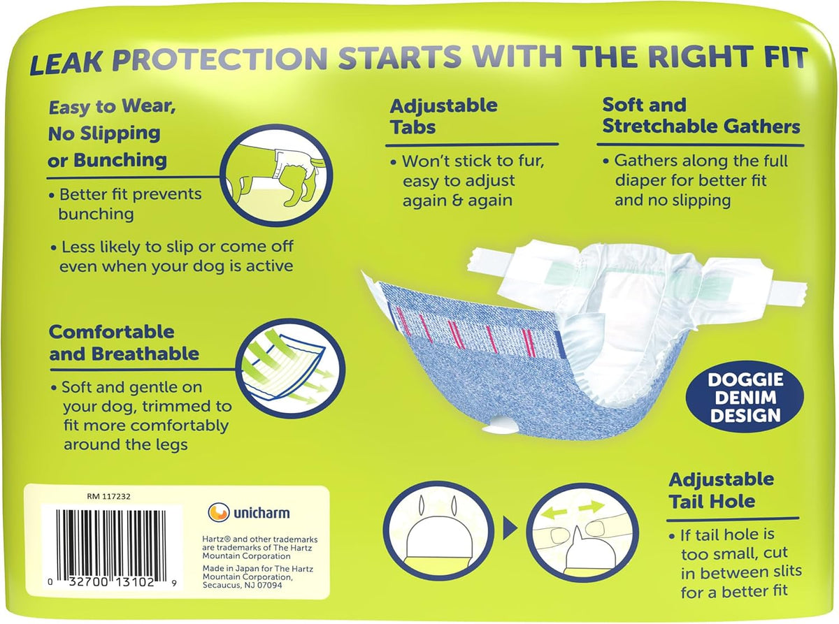 Hartz Disposable Dog Diapers, Size S 36 count - Trial Pack / Medium - image 2