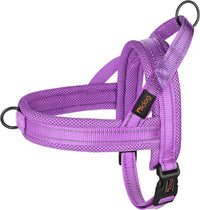 Didog No Pull Dog Harness for Large Dogs, Breathable Mesh Padded - Purple / L: Chest 27-33", Fit 50-80 lbs