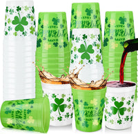 Norme 24 reusable plastic soccer party cups in 4 printed styles - view 3