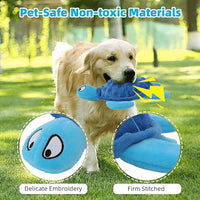 Adpartner Crinkle Dog Toys, 2 Pack Stuffed Turtle Dog Toys Squeaky Plush Dog Toy to Keep Them Busy, Interactive Dog Squeaky Toys for Small to Medium Dogs Teething Training Reduce Boredom