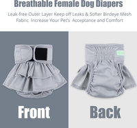 wegreeco Dog Diapers Female - Small (Pack of 3) / Champagne Colour - image 4