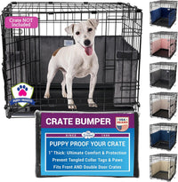 Pet Dreams Dog Crate Bumper - 24.0"L x 18.0"W x 10.0"H / Graphite Grey
