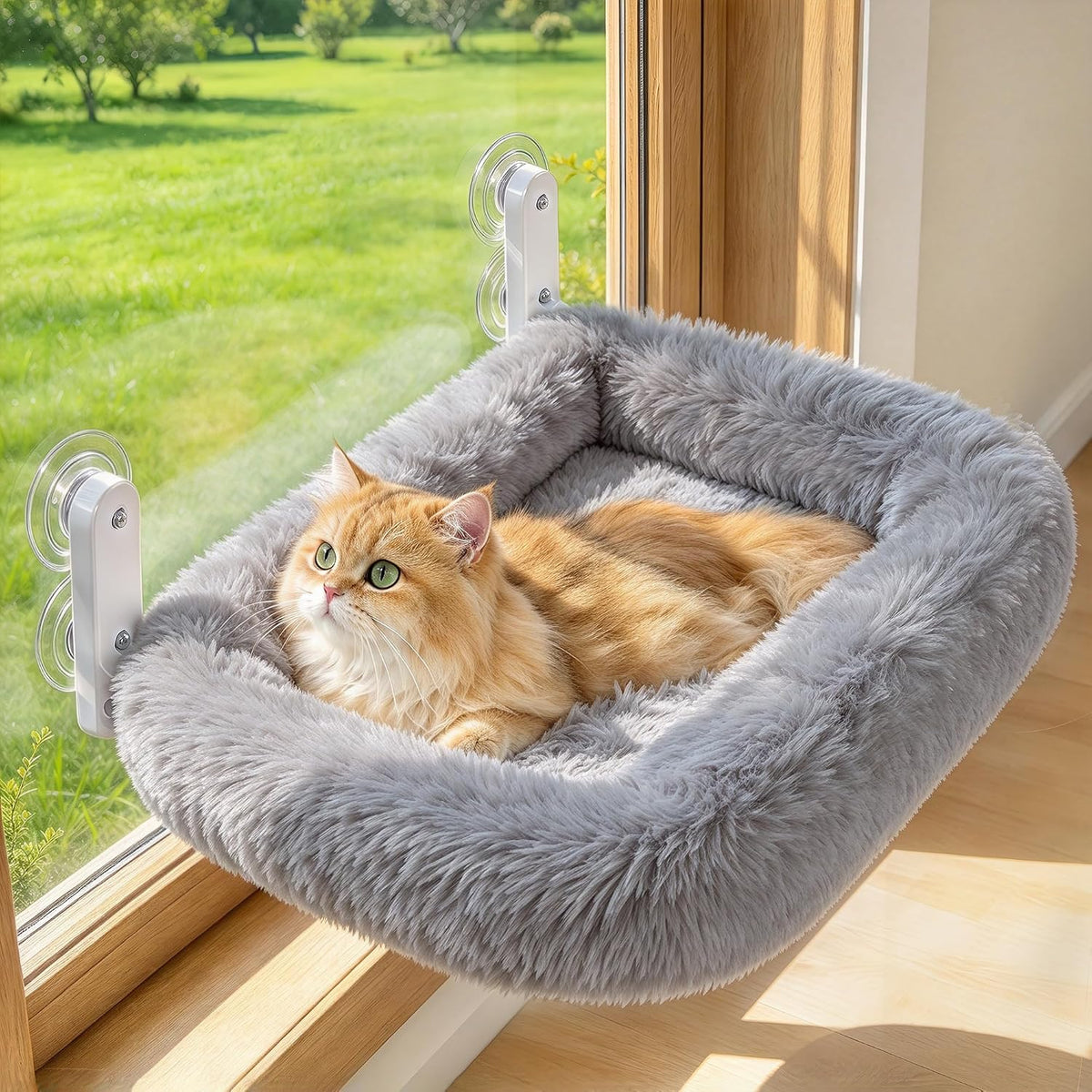 Foldable Cat Window Perch - Gray / 24''x18''