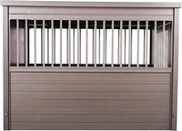 New Age Pet ECOFLEX Dog Crate End Table - Furniture-Style Pet Crate for Crate Trained Dogs - Stainless Steel Tubing & a Latched Closure - 10 Year Manufacturer's Warranty