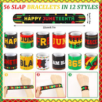 Junebrushs 56 fall Thanksgiving slap bracelets with turkey, pumpkin and leaf designs - view 34