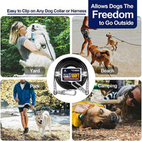 Tie Out Cable for Dogs Up to 300lbs - 300lbs 100ft / 100ft Reflector Black - image 3