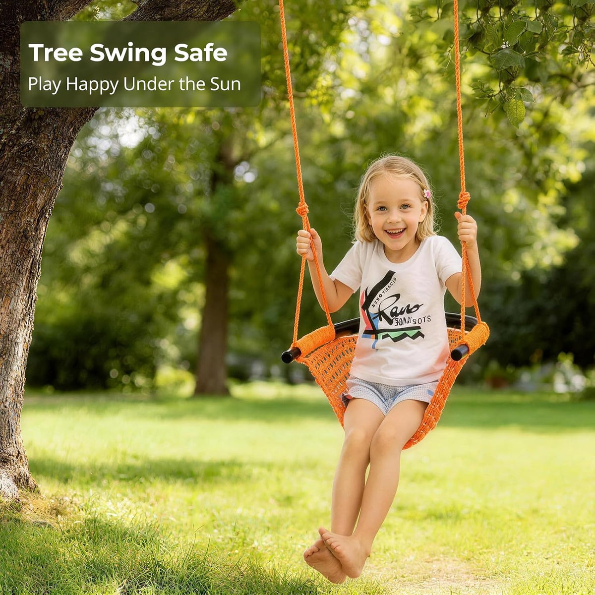 JKsmart Kids Net Swing Seat - Orange / 1 Pack - image 2