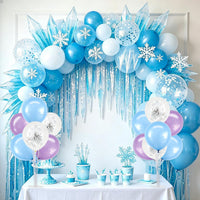 TONIFUL 4 Set Black Gold Balloon Stand Balloon Centerpieces for Table – Fun for Kids & Family - Macaron Blue Purple / 4 Set Balloon Stand - image 3