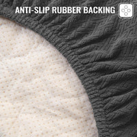 nanbowang waterproof replacement dog bed cover with elastic band and antislip back - view 4