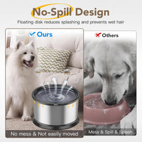 6.5L Stainless Steel Dog Water Bowl - Black / 4.5L - image 3
