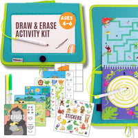 Totebook kids travel activity kit with tethered dry erase markers and ocean theme activity book - view 7