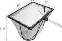 Aquarium Fish Net with Extendable Stainless Steel Long Handle Fine - Large - image 4