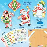 Imagimake Mirror Mosaic, Princess & Unicorn, 10 Templates - 5. Christmas - image 2