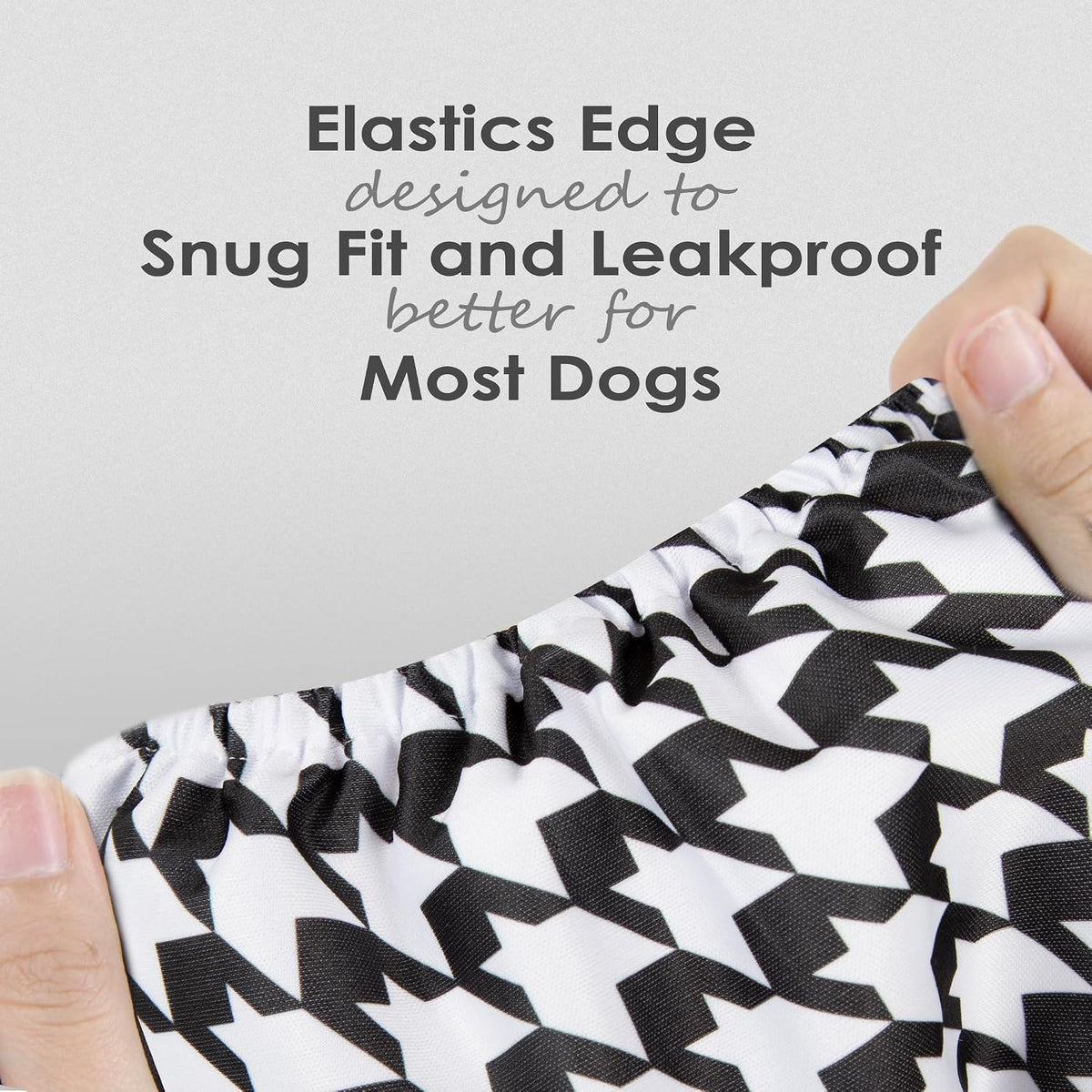Wegreeco Washable Male Dog Belly Band - Large / Houndstooth - image 4