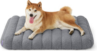 LE SURE Cute Orthopedic Dog Bed Large Sized Dog, Flat Pet Mat - 30"L x 20"W x 4"Th / Grey