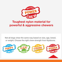 Nylabone Power Chew Basted Blast Dog Chew Toy - Bacon & Steak / Small (Pack of 2) - image 4