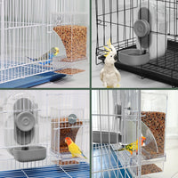 Lemtrflo No Mess Bird Feeder Water Dispenser - Gray - image 4