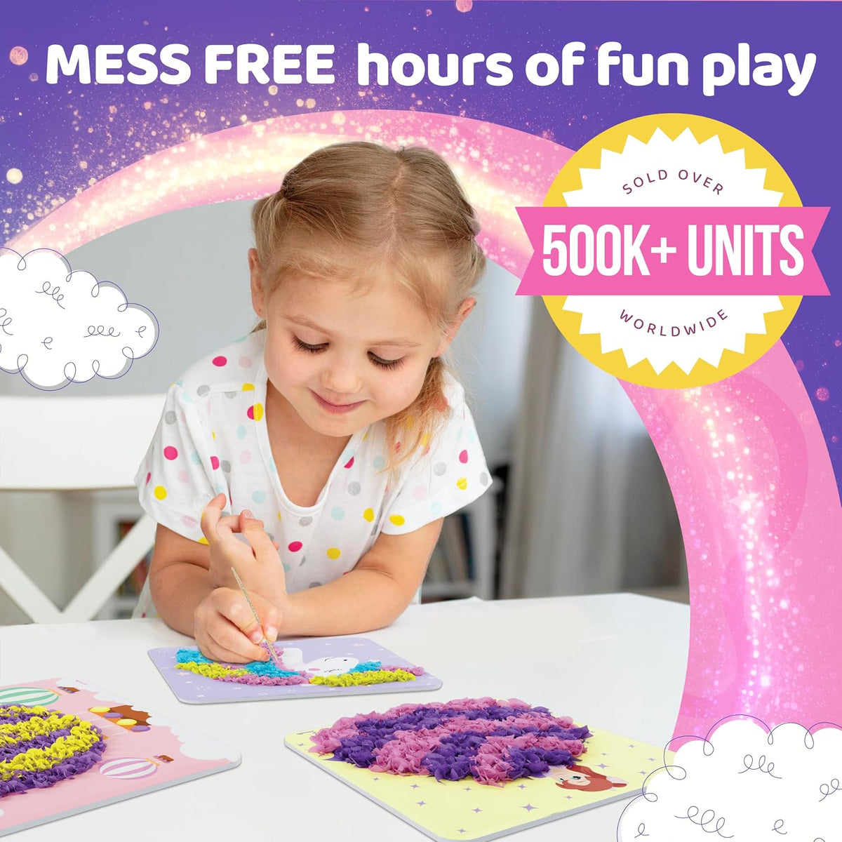 Jackinthebox Poke Art Magical Flower Pressing Craft Kit for Girls - Magical - image 2