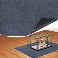Dog Crate Mat, 24 in X 36 in Dog Playpen Mat Kennel Mat – Essentials for Dogs - Ash Gray / 60"L x 46"W