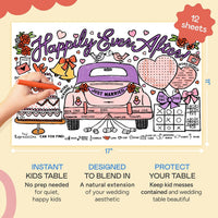 Tiny Expressions Thanksgiving coloring placemats set of 12 with turkey and activity games - view 8