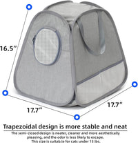 Collapsible Portable Cat Litter Box Standard for Travel Light Weight - image 2