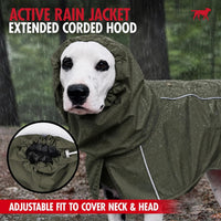 Tuff Pupper Waterproof Dog Raincoat - Woodland Olive / Medium (25-40 lbs) - image 3