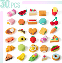Mr. Pen, Mini Food Pencil Erasers Toy Set - Bright 2 - image 2