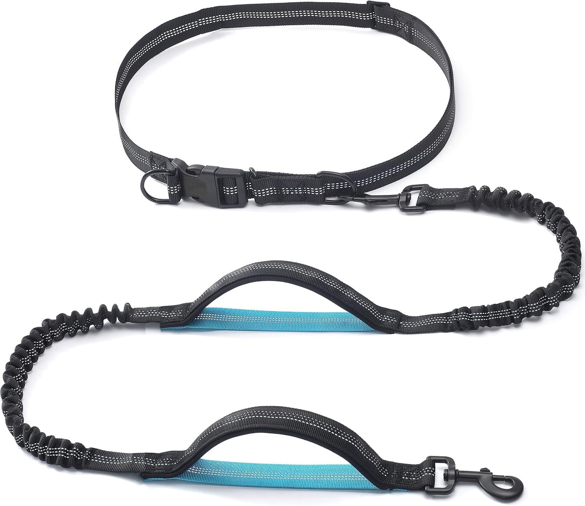 Retractable Hands Free Dog Leash - Black / Medium/Large