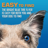 Nerf Dog Tire Flyer Dog Toy Gift Set - Blue / 10 Inch (Pack of 2) - image 2