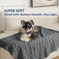 Pet Blanket for Dogs Cats - Grey / 25x35" - image 4