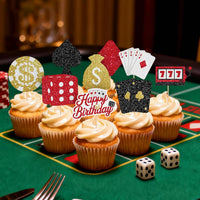Adecortalk fall cupcake toppers, 48 glitter pumpkin, leaf and turkey picks in 8 designs - view 28