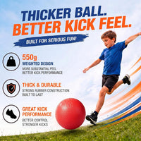 Jenaai blue kickball set with 10 inch ball, rubber bases, cones, scoreboard and pump - view 13